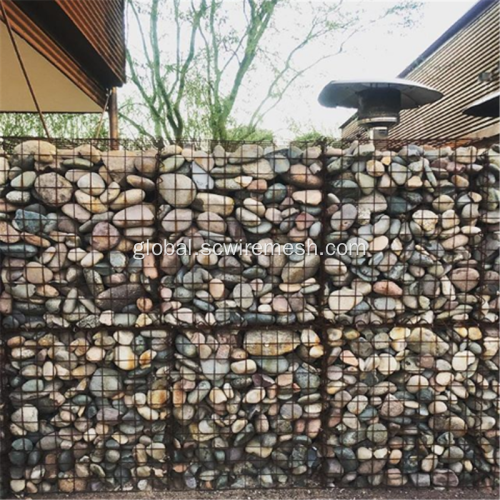 Rock Gabion Baskets Welded Wire Mesh Rock Gabion Basket Wall Manufactory